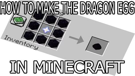 Dragon Egg Crafting Recipe Minecraft Data Pack