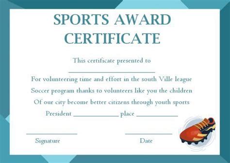 Printable Sports Day Certificate Templates In 2021 | Sports Awards for Top Athletic Award ...