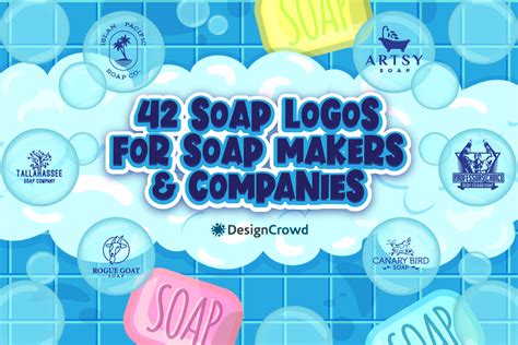 42 Soap Logos for Soap Makers and Companies