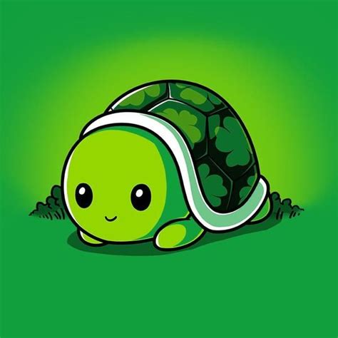 Lucky Turtle | Turtle drawing, Cute turtle cartoon, Cute turtle drawings