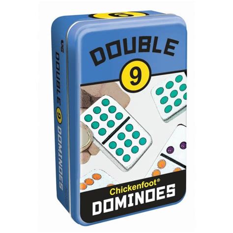 Double 9 Dominoes in a Tin - Gifts Games & Toys from Crafty Arts UK