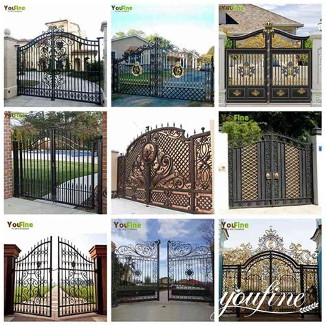 Modern House Wrought Iron Gate Design for Sale - YouFine