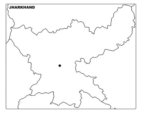 Jharkhand Outline Map - Infoandopinion