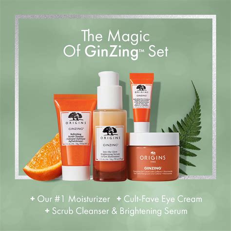 Origins GinZing The Magic of Ginzing Essentials To Boost Skin Energy & Radiance Gift Set | lyko.com