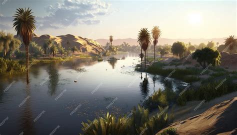 Premium Photo | Nile river of egypt illustration