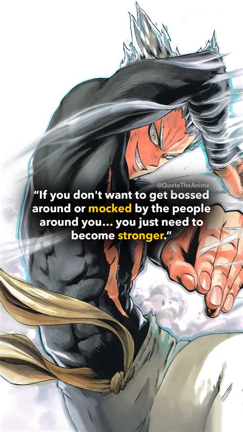 7+ Powerful Garou Quotes - One Punch Man (HQ Images) | QTA | One punch man, One punch man anime ...