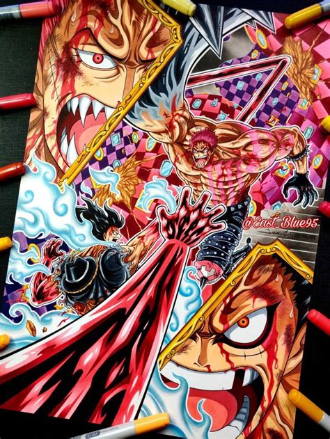 Luffy vs Katakuri | One Piece | One piece, Cómics anime, Arte manga