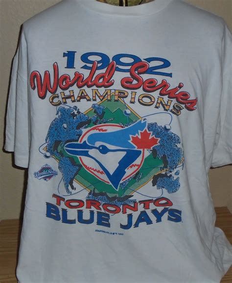 vintage 1992 Toronto Blue jays World Series t shirt STARTER XL | Blue jays world series, Toronto ...