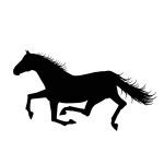 Black horses symbols Stock Vector Image by ©Seamartini #3386139