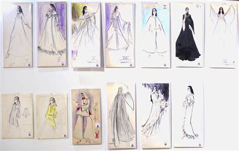 Karl Lagerfeld sketches before he was famous - southflorida.com