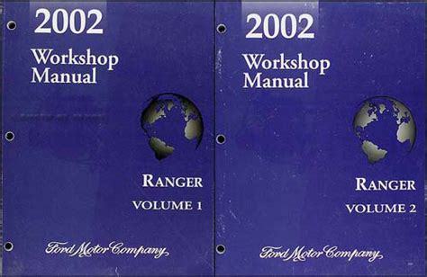 2002 Ford Ranger Repair Shop Manual Original 2 Volume Set