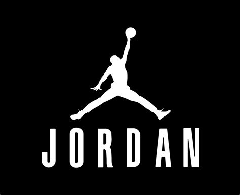 Jordan Brand Logo Symbol With Name White Design Clothes Sportwear ...