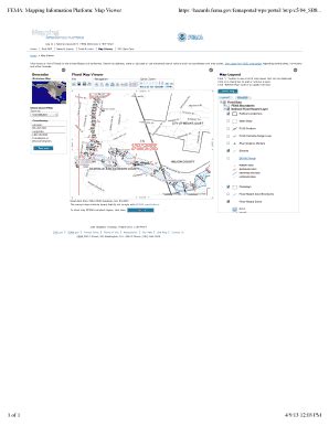 Fillable Online FEMA: Mapping Information Platform:?Map Viewer Fax ...