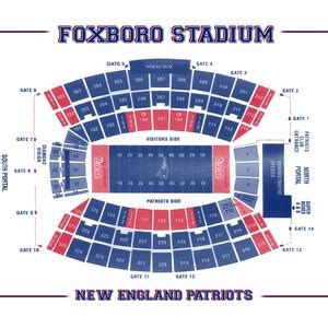 Print of Vintage Foxboro Stadium Seating Chart Seating Chart - Etsy