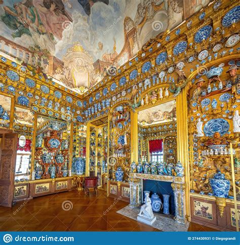 Porcelain Cabinet at Charlottenburg Palace Interior - Berlin, Germany ...