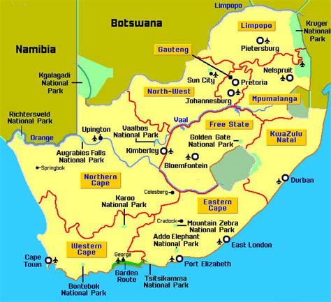 South Africa Map Pictures