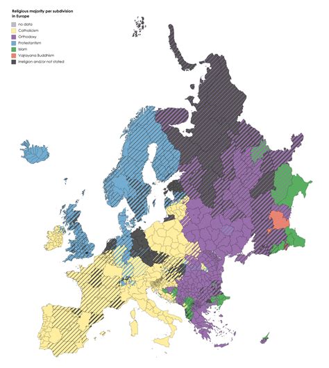 Religious map of Europe. Mapmaker03 This map... - Maps on the Web