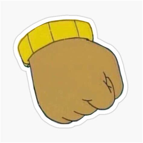 "Angry Arthur Fist" Sticker for Sale by snowflakedesign | Redbubble