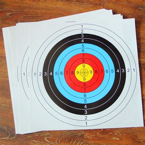 10 pcs 40*40cm Standard Archery Targets Paper Hunting Shooting Pratice ...