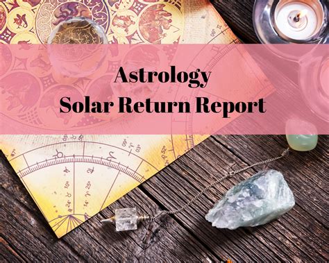 Solar Return Report and Chart Astrology Birthday Report Year | Etsy