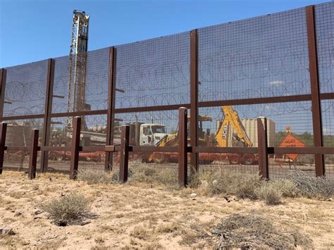 Border Wall construction near Lukeville, Arizona begins