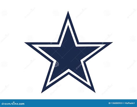 Dallas Cowboys Logo editorial stock photo. Illustration of league - 136000933