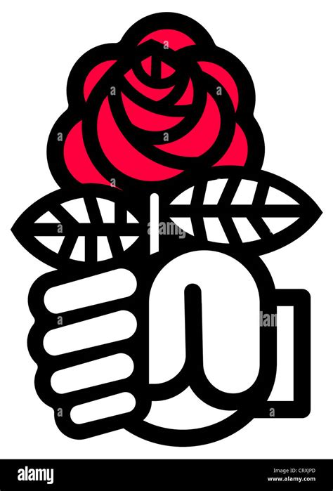 Logo of the French Socialist party - Parti socialiste PS Stock Photo ...