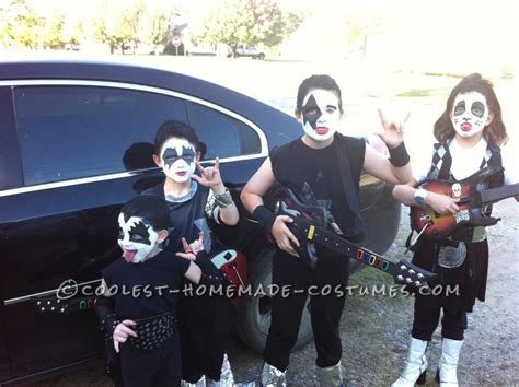 Child DIY Group Costume: KISS Band