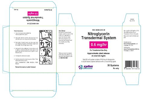 NITROGLYCERIN TRANSDERMAL SYSTEM patch, extended release