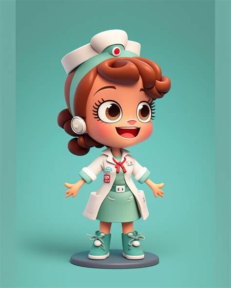 Premium AI Image | Cute female doctor sweet smile AI Generated