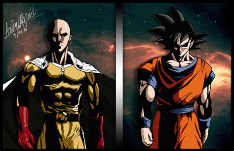 Saitama vs Goku by JustAreguil on DeviantArt