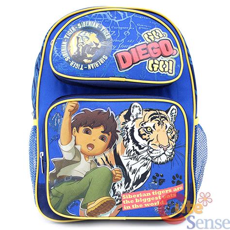 Go Diego Go with Tiger School Backpack -14" Medium Book Bag | eBay