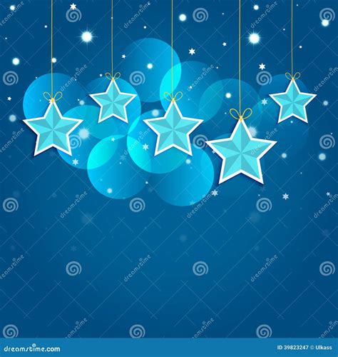 Cartoon Stars In The Night Sky. Stock Vector - Image: 39823247