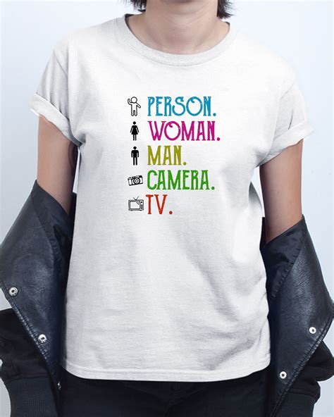 Art Person Woman Man Camera TV T shirt