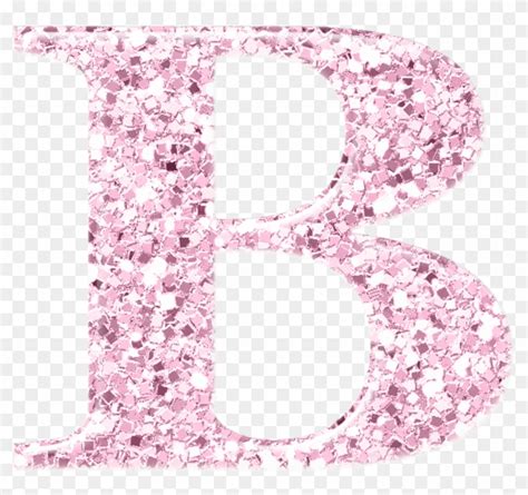 Download Bling Rosa Pastel - Letter B In Glitter Clipart Png Download ...