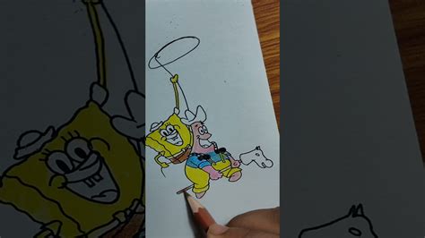 SpongeBob and Patrick Star Drawing #shorts - YouTube