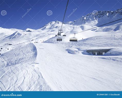 Skiing Resort in Lenzerheide, Grisons, Switzerland Stock Image - Image ...