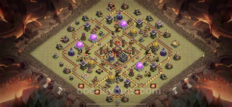 Best War Base TH10 with Link, Anti 3 Stars, Hybrid 2023 - Town Hall Level 10 CWL Base Copy - (#118)