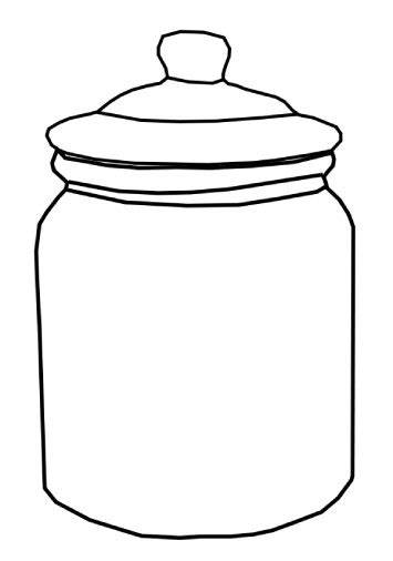 Candy Jar Clip Art Black And White