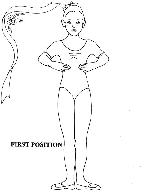 Pin by Rowena Murillo on kids stuff girls choice | Dance coloring pages, Ballet positions ...