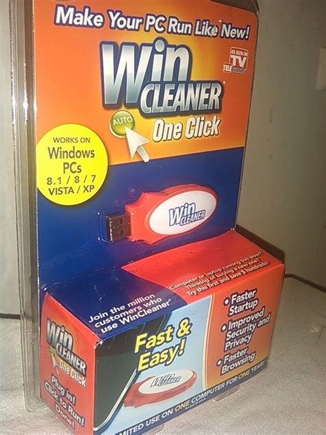 Computer Cleaner WinCleaner USB New As Seen On TV Clean Repair Remove ...