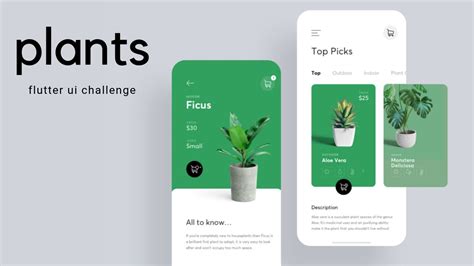 Flutter UI - Minimal Designs - Plants - YouTube