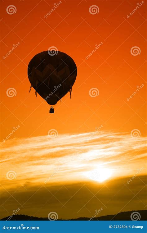 Hot Air Balloon Sunrise stock photo. Image of flying, sunset - 2732304