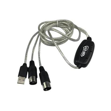 USB to MIDI Keyword PC Interface Adapter Cable Cord USB MIDI Converter ...