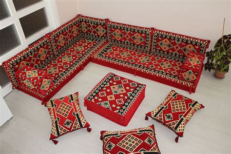 L Shaped Floor Sofa Set,Arabic Floor Seating Set,Floor Sofa Set,Arabic ...