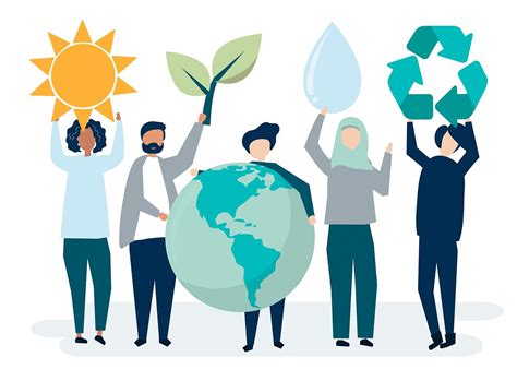 People with environmental sustainability concept | Free vector - 479071