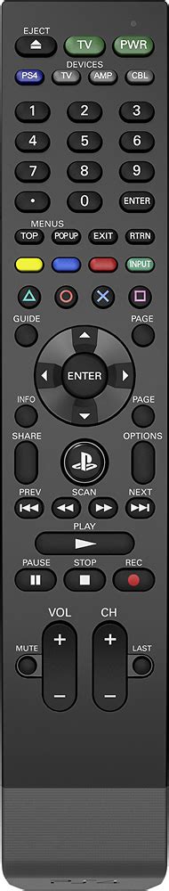 Best Buy: PDP Official Universal Media Remote for PlayStation 4 Black ...