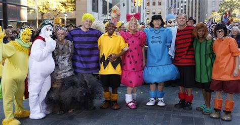 The Today Show Cast Dressed As Demented Peanuts Characters