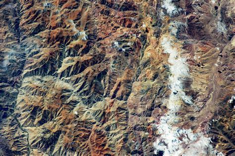 Satellite View Of Andes Mountain Range Photograph by Panoramic Images - Fine Art America