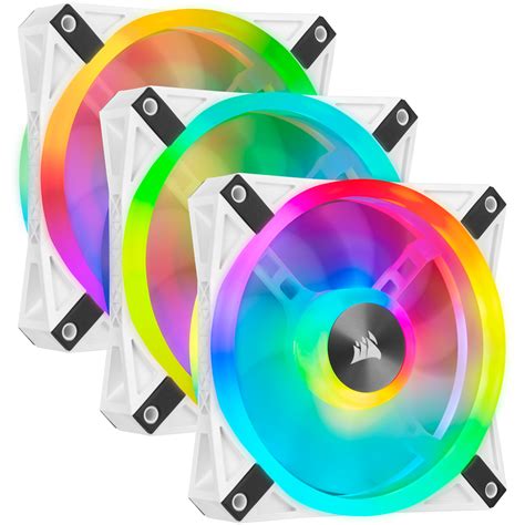 Buy the Corsair QL 120 RGB WHITE 120mm RGB LED Fan, Triple Pack with ...